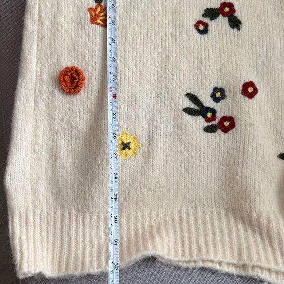 Anthropologie Floral Appliqued Sweater
Tunic Dress Alpaca Blend size S - Picture 14 of 16